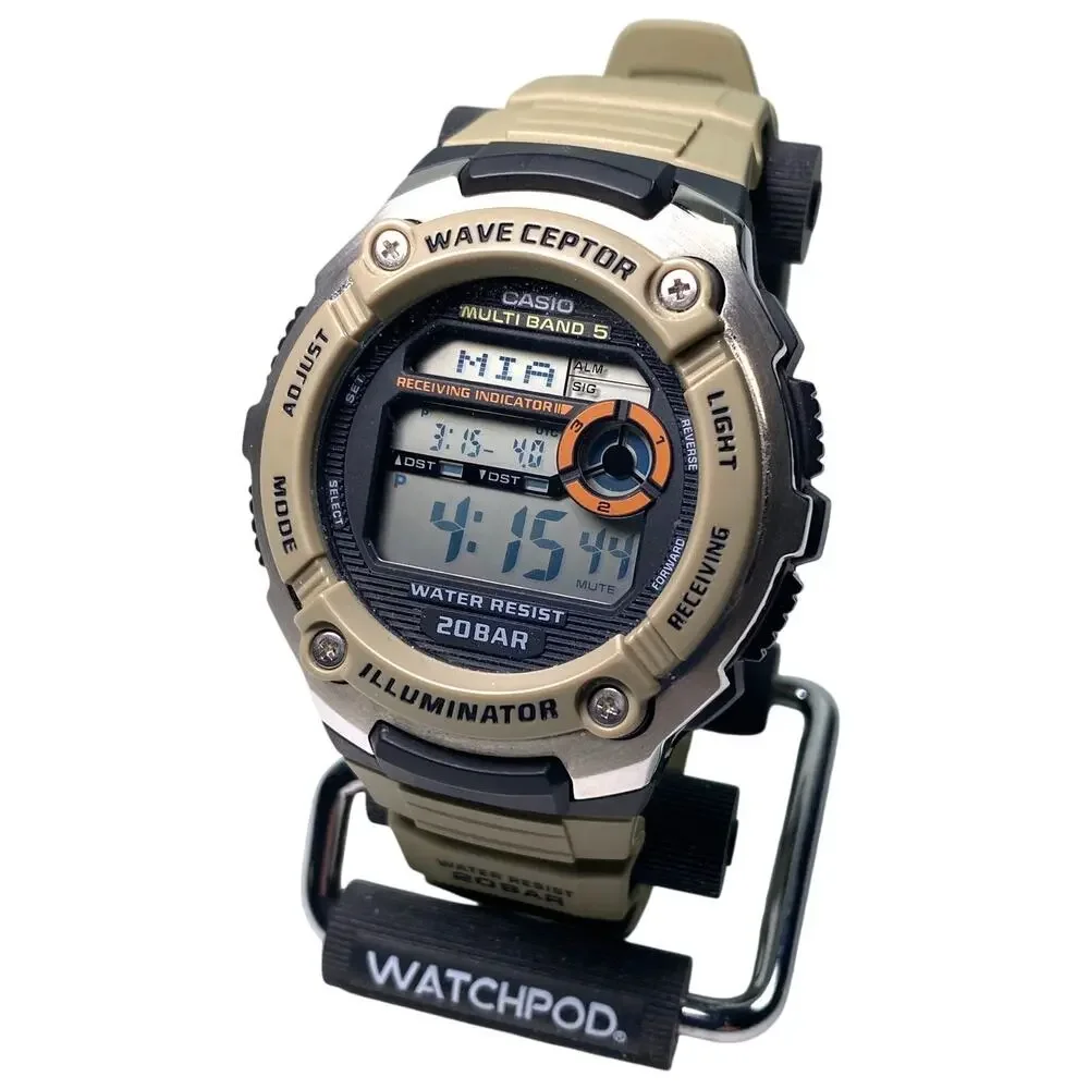 Casio Wave Ceptor World-Time Digital Watch WV200R-5A 47.7mm Multiband 5 WR 200m